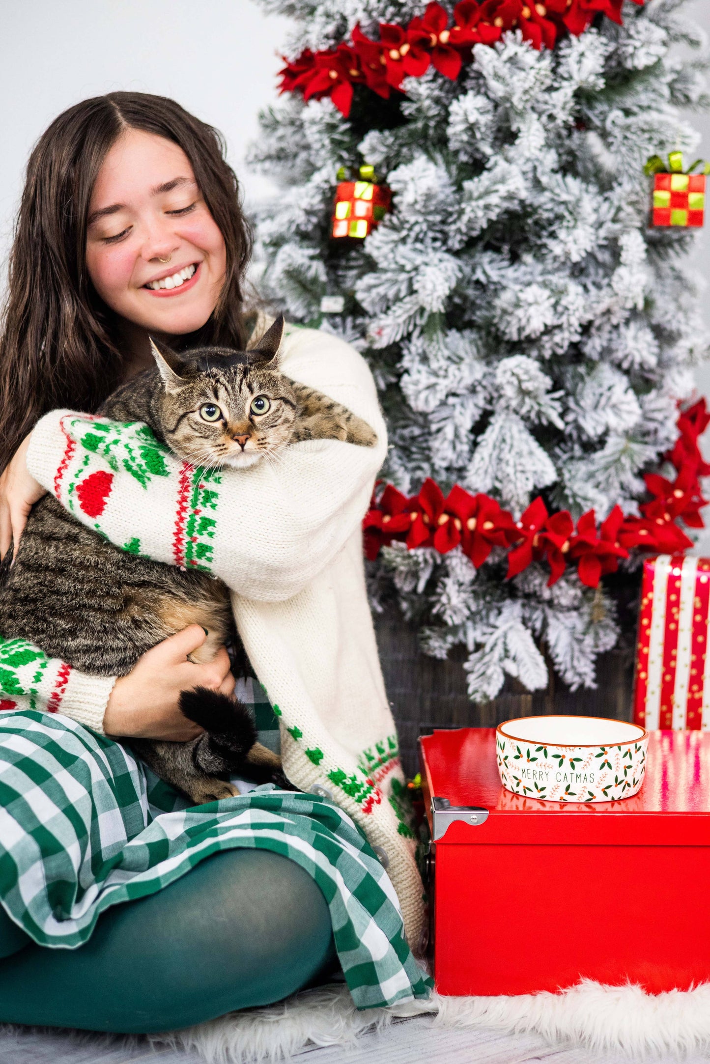 Merry Catmas, Cat Holiday And Christmas Feeding Bowl